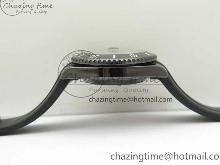 MiroTime 0201 Soft Submariner 40mm Black Ceramic 5GF Best Edition Pink Painting Dial on Black Rubber Strap SA 2472